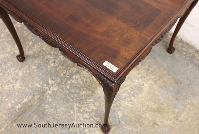  BEAUTIFUL 5 Piece Chippendale Style SOLID Mahogany Breakfast or Bridge Set

by "Lane Furniture" Sold by Oscar Huber 