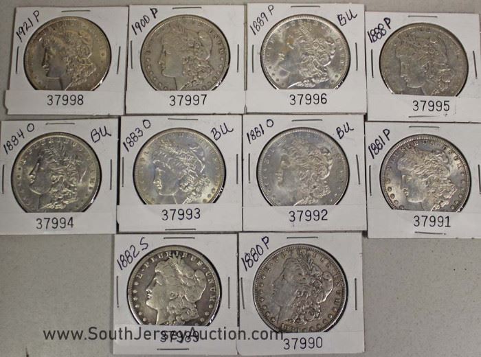 SELECTION of U.S. Morgan Silver Dollars 