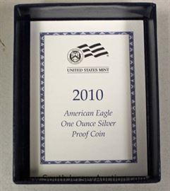 2010 Silver Eagle West Point Mint Mark 