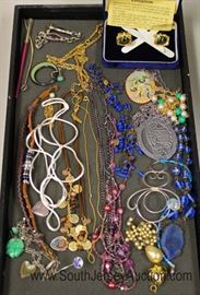 Tray Lot of Costume Jewelry