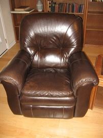 Two Matching Leather La-Z-Boy Rocker Recliners...