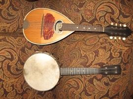 Banjo, Bowl Back Mandolin...