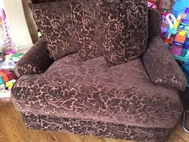 Upholstered Chair and a half 