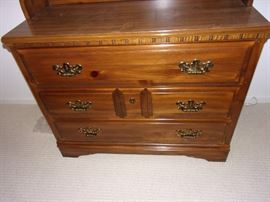 Skyline pine dresser with hutch and matching desk with hutch