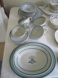 Arabia china from Finland-"Green Thistle"