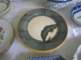 Williams Sonoma "English Angler" plates
