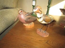 R.C. Orcutt carved wooden birds