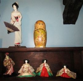 Oriental dolls, Russian stacking dolls