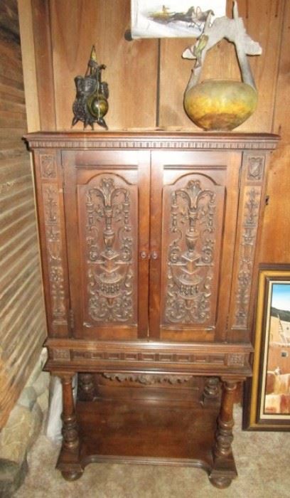 Carved cupboard