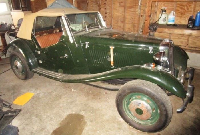 1952 MG Kit Car, 1200 actual miles, built on a 1974 Volkswagen frame and engine