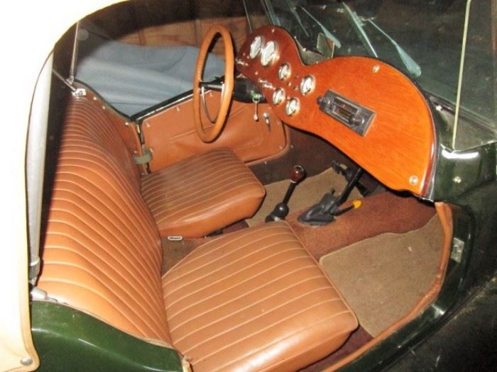 Interior of 1952 MG Kit Car, 1200 actual miles, built on a 1974 Volkswagen frame and engine