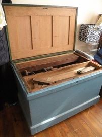 Vintage Tool Chest Filled with Tools