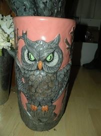 Ceramic Owl Umbrella Stand