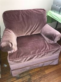 Upholstered armchair and a half