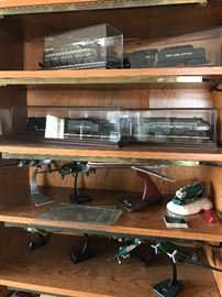 Model airplanes and trains