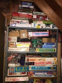 Tons and tons of vintage games and toys
