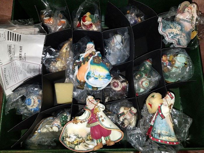 Thomas Kinkade ornaments with certificate of Authenticity