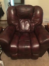 THE OTHER MATCHING LEATHER LAZY  BOY RECLINER 