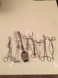 MEDICAL INSTRUMENTS, BY W. LORENZ, KRUPP, AND V2A.  THESE WERE SALEMAN SAMPLES AND HAVE NEVER BEEN USED, NICE COLLECTION 