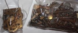 HUGE collection of Clock cases, faces, hands, mechanisms. Great for repurposing. 