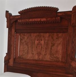 Victorian Era Walnut ~ Rococo Revival style full bed