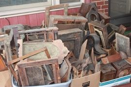 Wood Clock pieces for repurposing. 