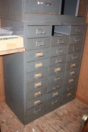 Metal cabinets of various sizes