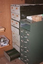Metal cabinets of various sizes