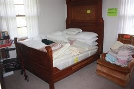 Victorian Era Walnut ~ Rococo Revival style full bed