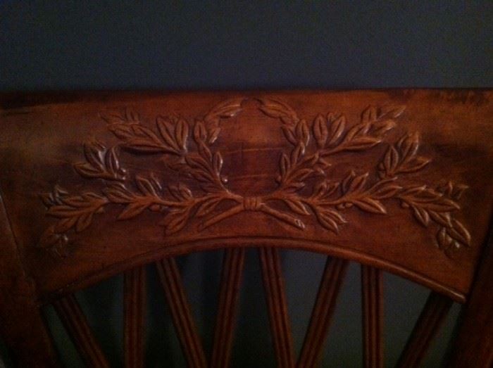detail on chairs