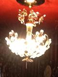 Beautiful crystal flowers ceiling light