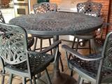 Patio Shop bar height table w/6 chairs