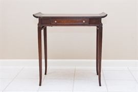 1930's Mahogany Chinese Motif Nesting Tables (set of 3) by Ferguson:  $129.00 (as is)