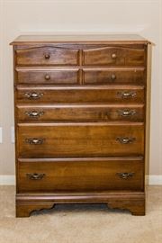 1950's Maple 4 Drawer Chest.  42"h x 32"w x 18"d:  $75.00