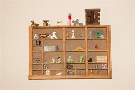 Shadow Box Drawer  11"L x 16.5"w x 1 3/4"d:  $9.00  All Contents Priced Individually