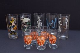 ORANGE JUICE GLASSES SOLD.  1978 Walt Disney/Pepsi Collector Series 16 oz.:  $9.00 ea. 