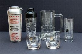 Vintage Decanter w/Recipes:  $22.50  Jack Daniel's No. 7 Decanter and Jack Daniel's No. 7 whiskey's (2): $22.50  Jack Daniel's Tall:  $7.50  Jake's Club 10" Beer Mug:  $12.00
