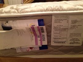 Serta Perfect Sleeper (double).  Mattress and Box Springs:  $300.00