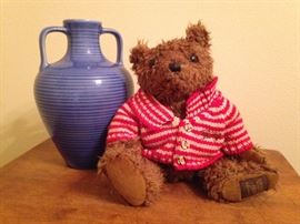 A. Santos Pottery:  $22.50  Vintage Georgio Colone Promo Stuffed Bear:  $15.00