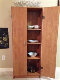 Heavy Duty 3 Shelf Pantry.  60"h x 24.5"w x 3"d:  $39.00