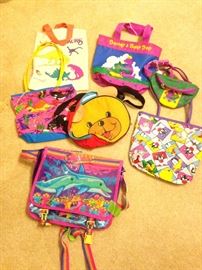 Bags from the 80's-90's:  Looney Tunes, Dover, Barney & Baby Bop and LisaFranks:  $6.00-$45.00