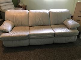 Leather Sofa,  Reclining Love Seat and Recliner
