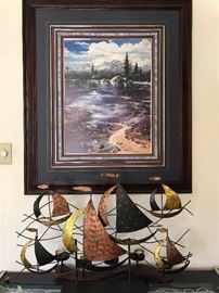 Metal Sculpture and Print