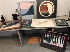 Signed David Allgood Crane Print and More