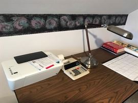 Sharper Image Desk Lamp and Printer