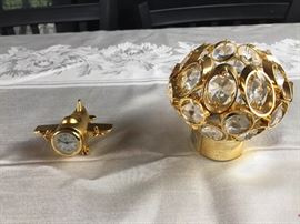 Weinfurtner Gold and Crystal Piece plus Platinum Brand Airplane Clock