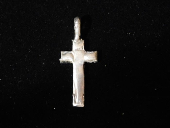 Solid Sterling cross necklace
