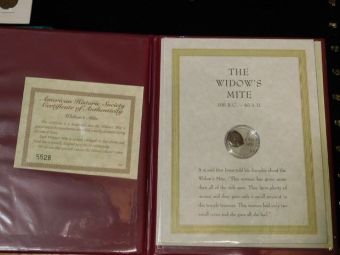 The Widows Mite with a certificate of authenticity 