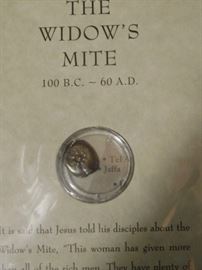 The Widows Mite with a certificate of authenticity 
