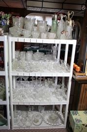 Lots of Pattern Glass - American Fostoria, Candlewick & Many Others